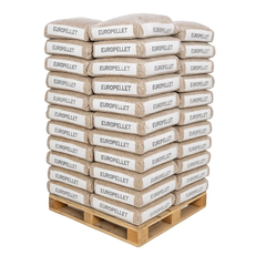Palette de granulés de bois Europellet 77 sacs de 15kg